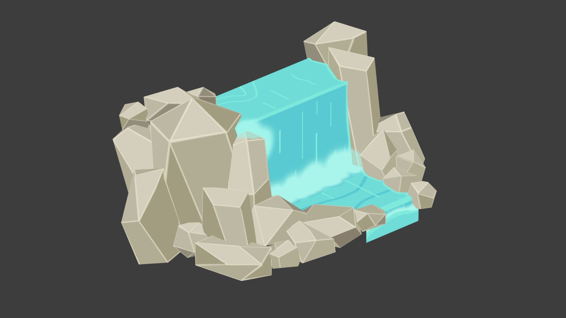 Waterfall 3d model