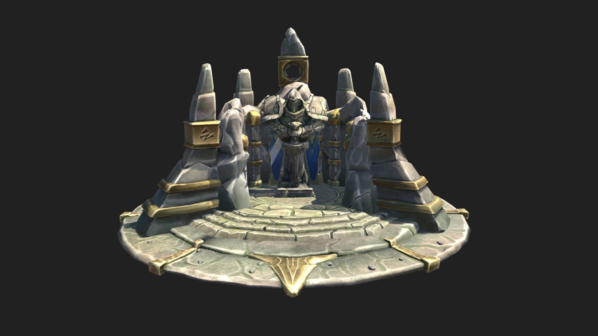 WOW FANART Alliance Praying Altar 3d model