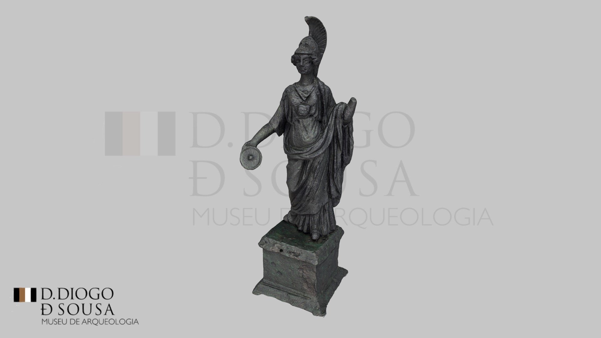 Estatueta romana de Minerva 3d model