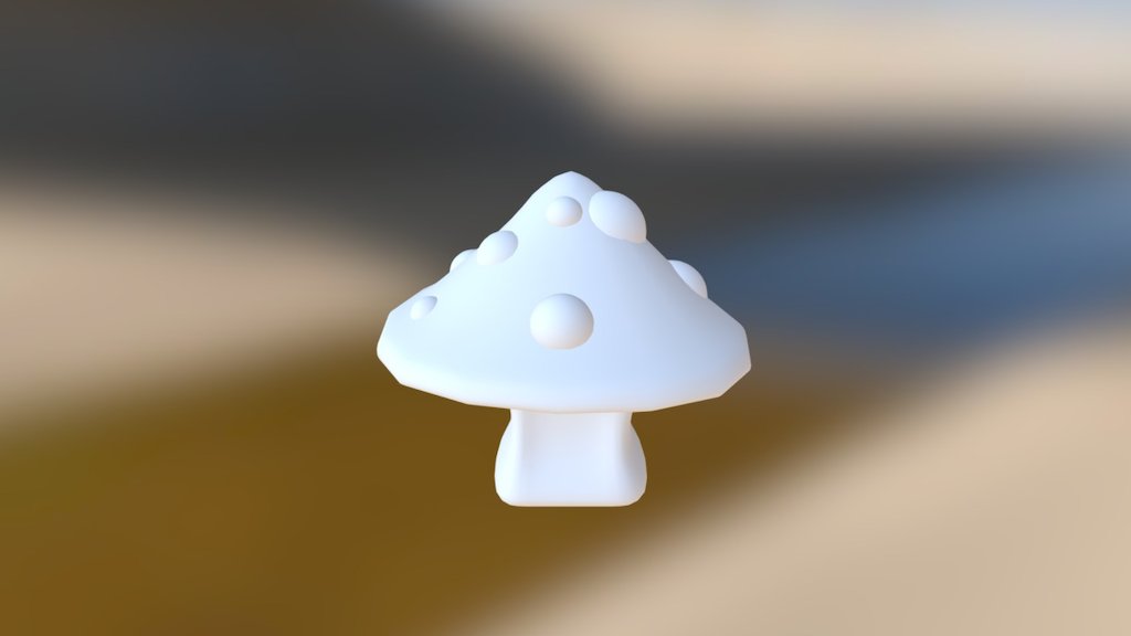 Mushroom house 3d model