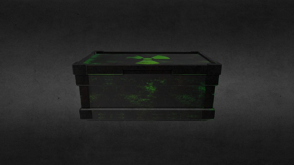 NUCLEAR METAL CRATE (STEAM WORKSHOP) 3d model