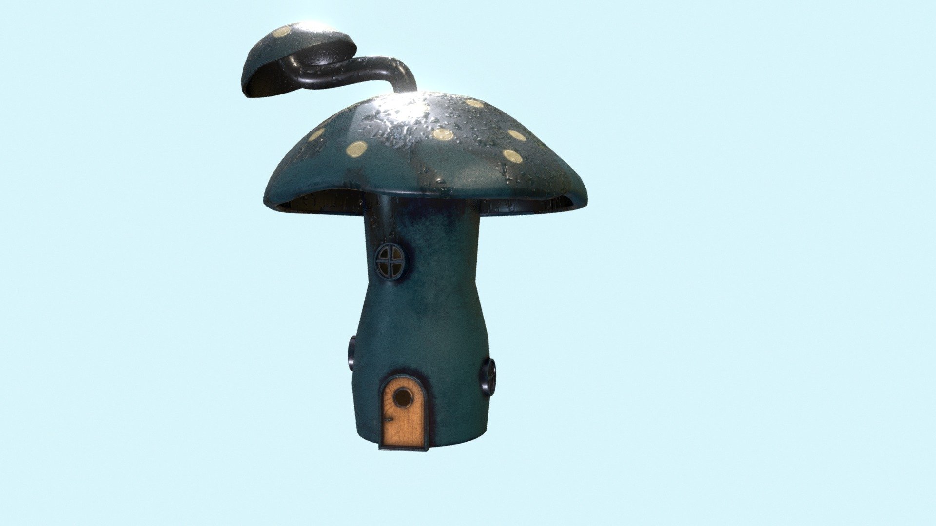 Mushroom House 3d model