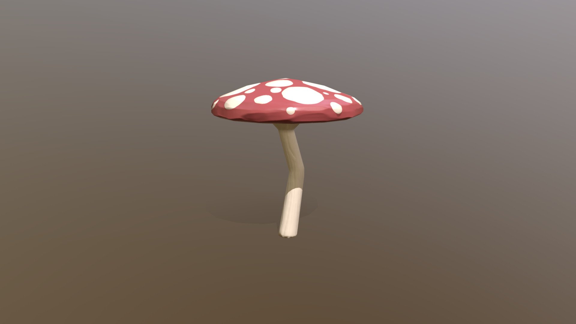 Red Mushroom 3d model