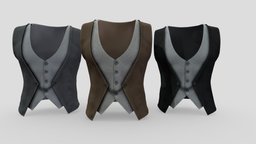 Mens Double Vest Waistcoat