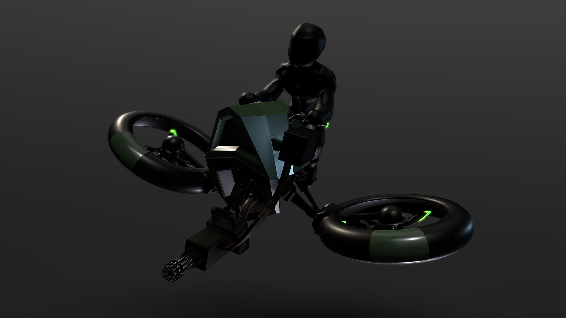 Hover Bike 3d model