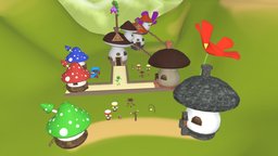 Bugs City: Stylized Mushroom Pack