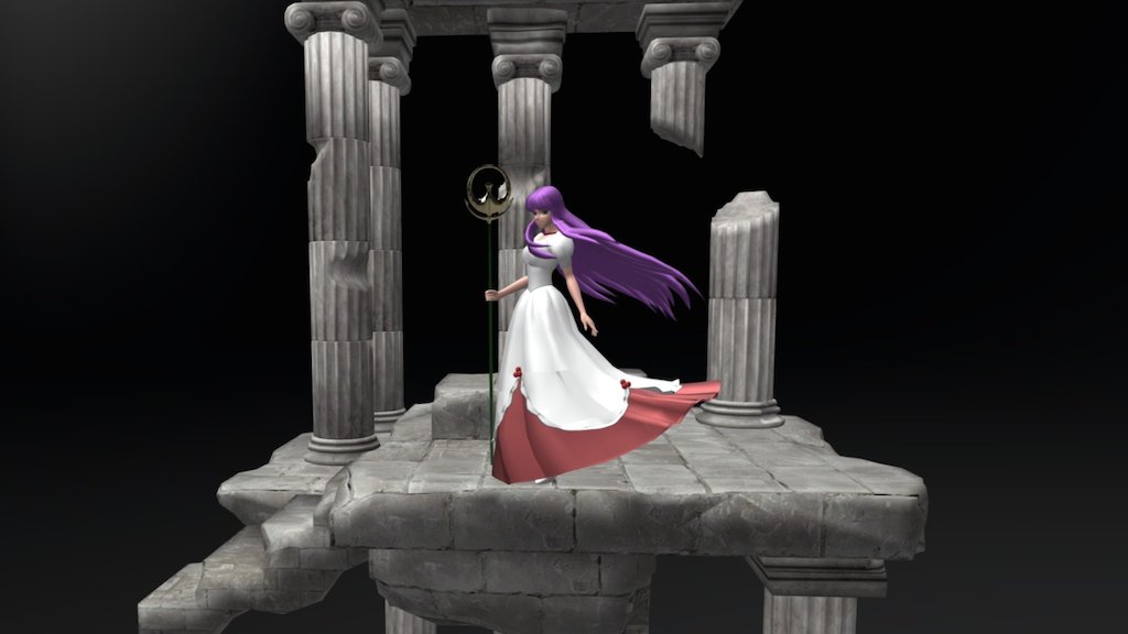 ATHENA  (SAINT SEIYA) 3d model