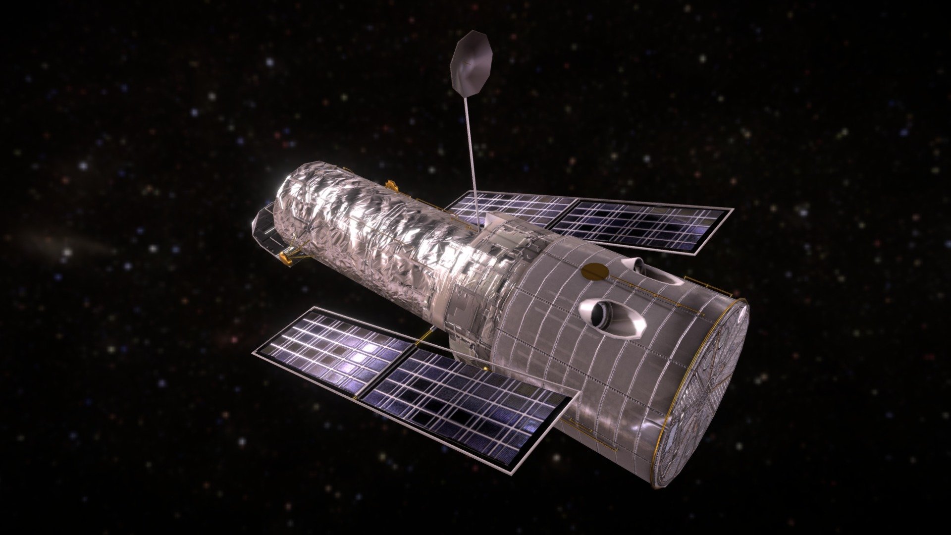 Hubble Space Telescope 3d model