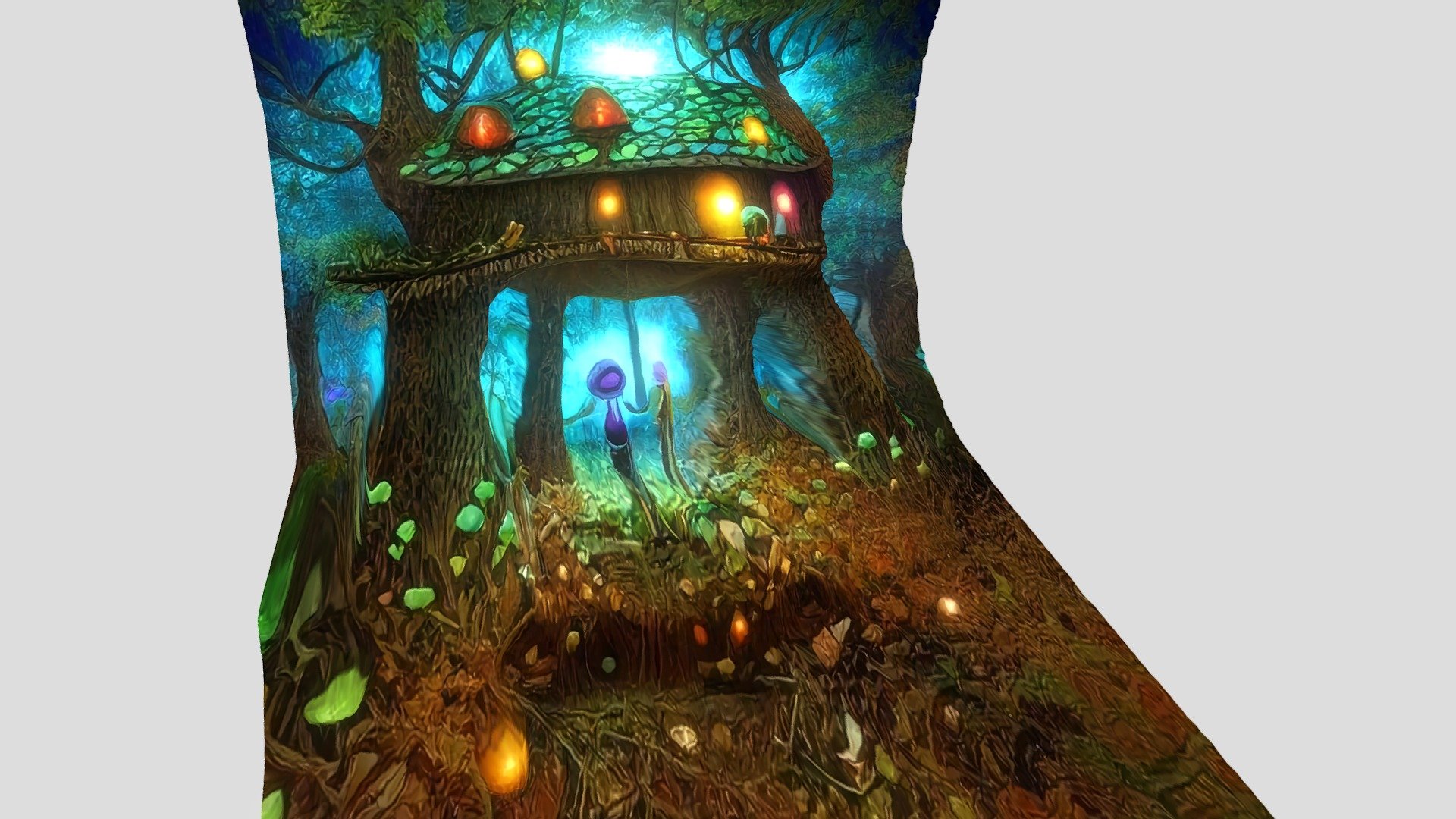 Mushroom House Our Secret Hideout 3d model