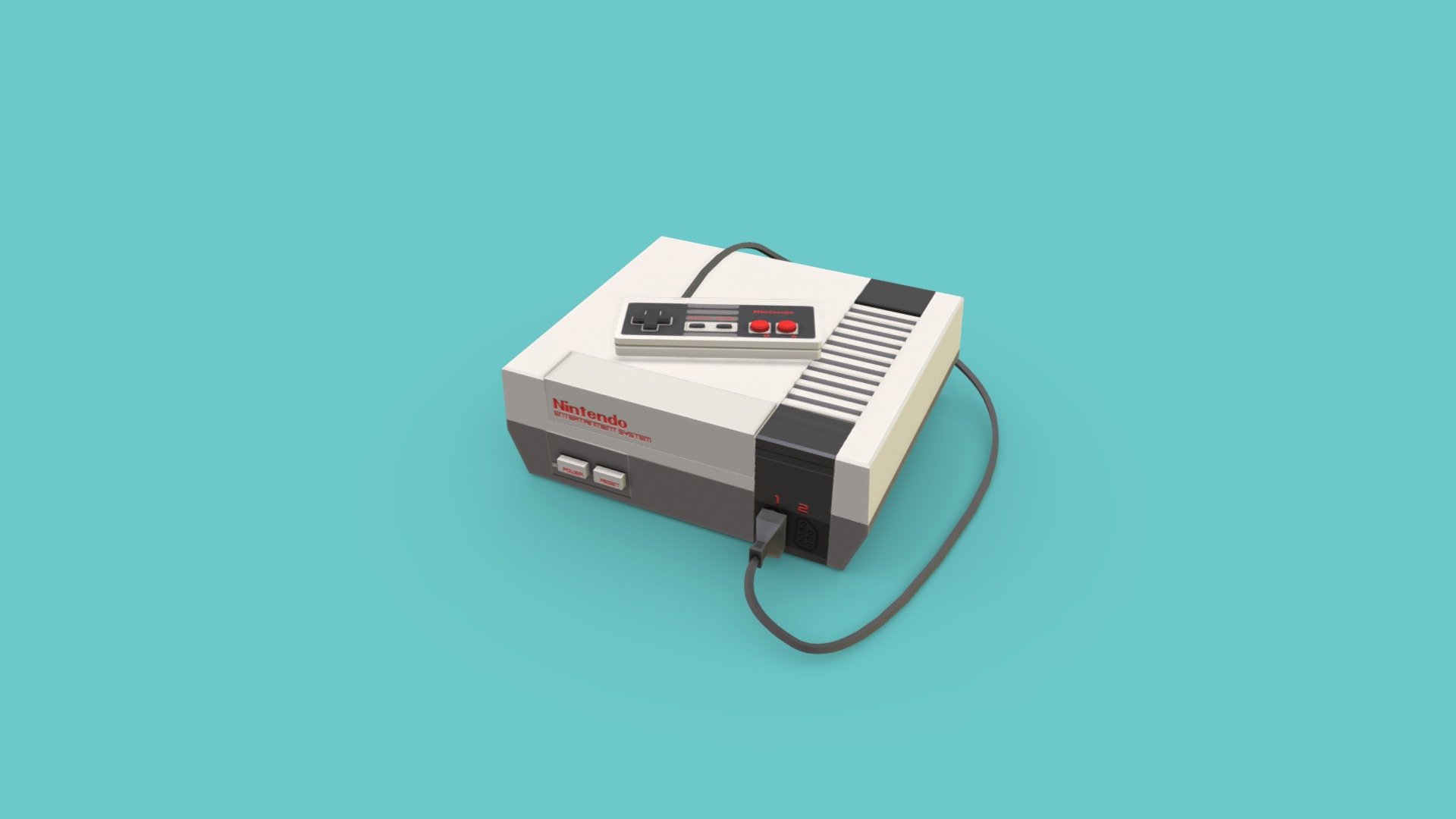 Nintendo Entertainment System 3d model