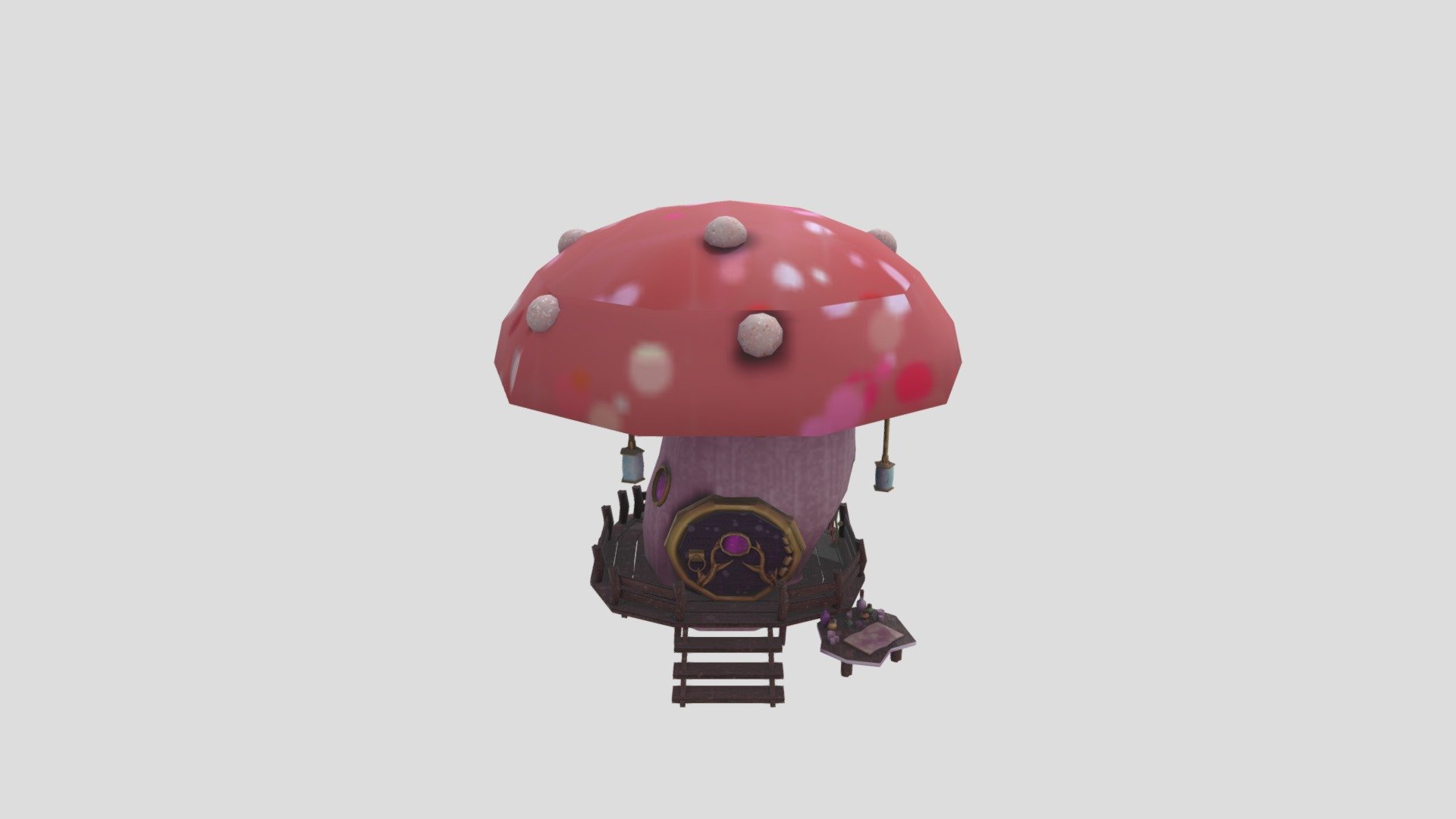 Creekmore Mushroom House 3d model