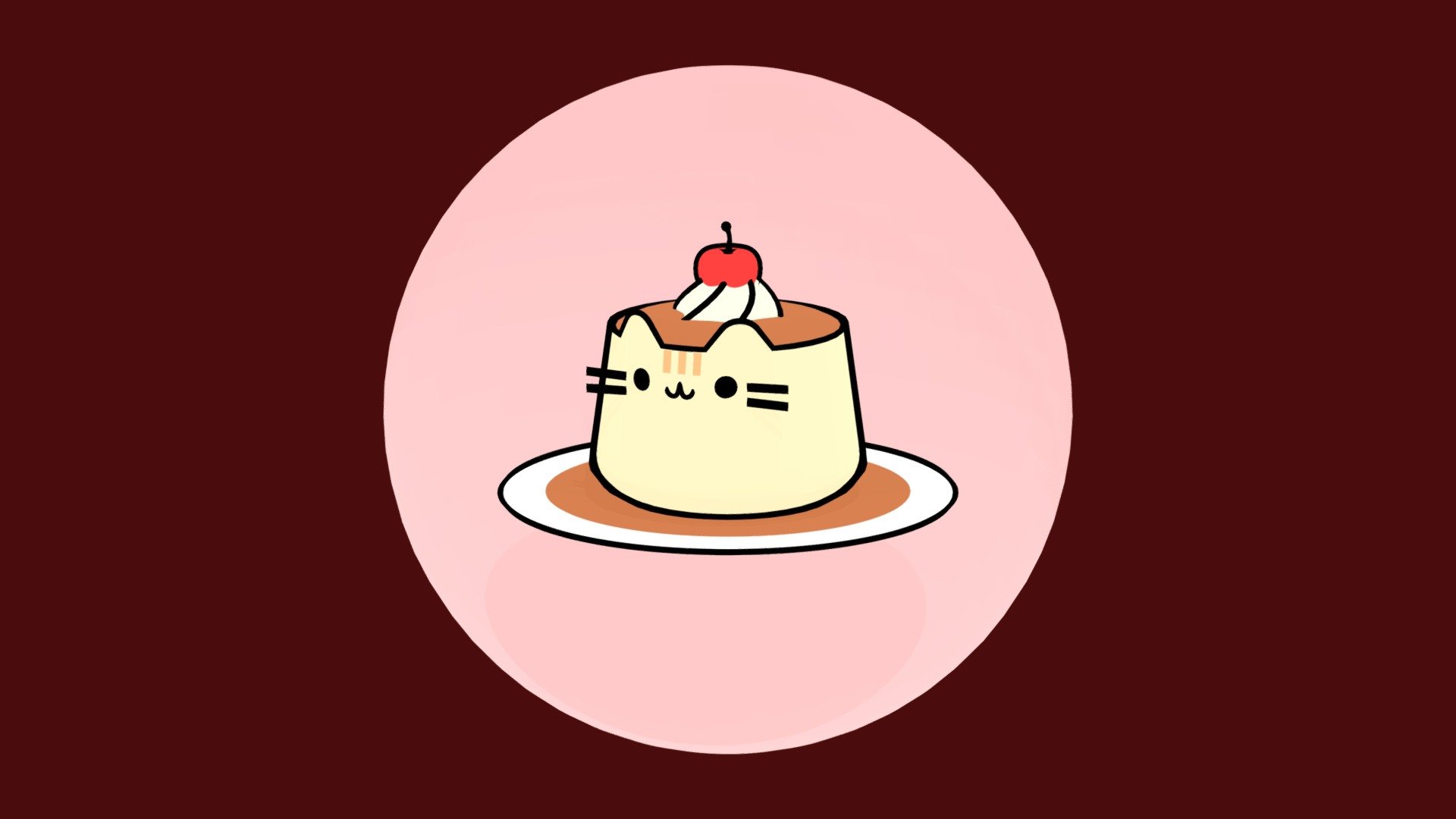 Pusheen Pudding 3d model