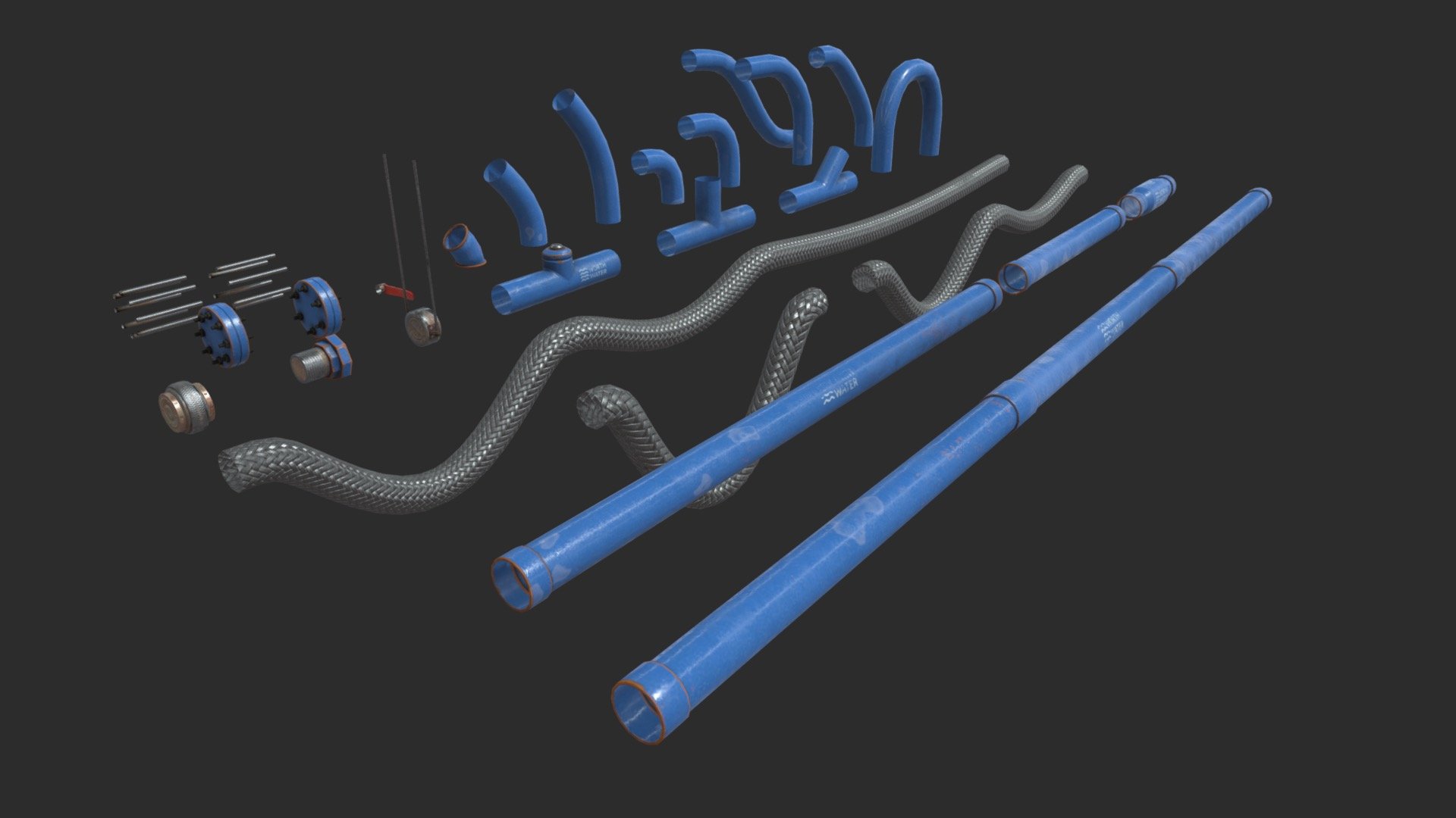 Modular Pipes 3d model