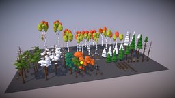 [LOW-POLYVERSE] Trees