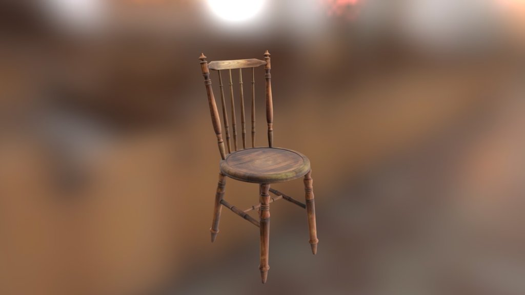 Wooden Chair 3d model