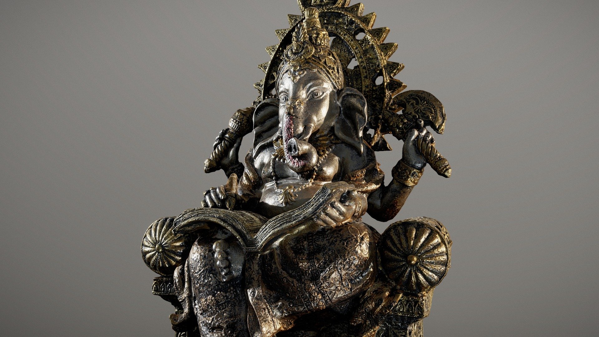 Antique Ganesha 3d model