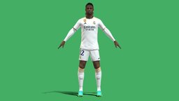 3D Rigged Eduardo Camavinga Real Madrid 2024