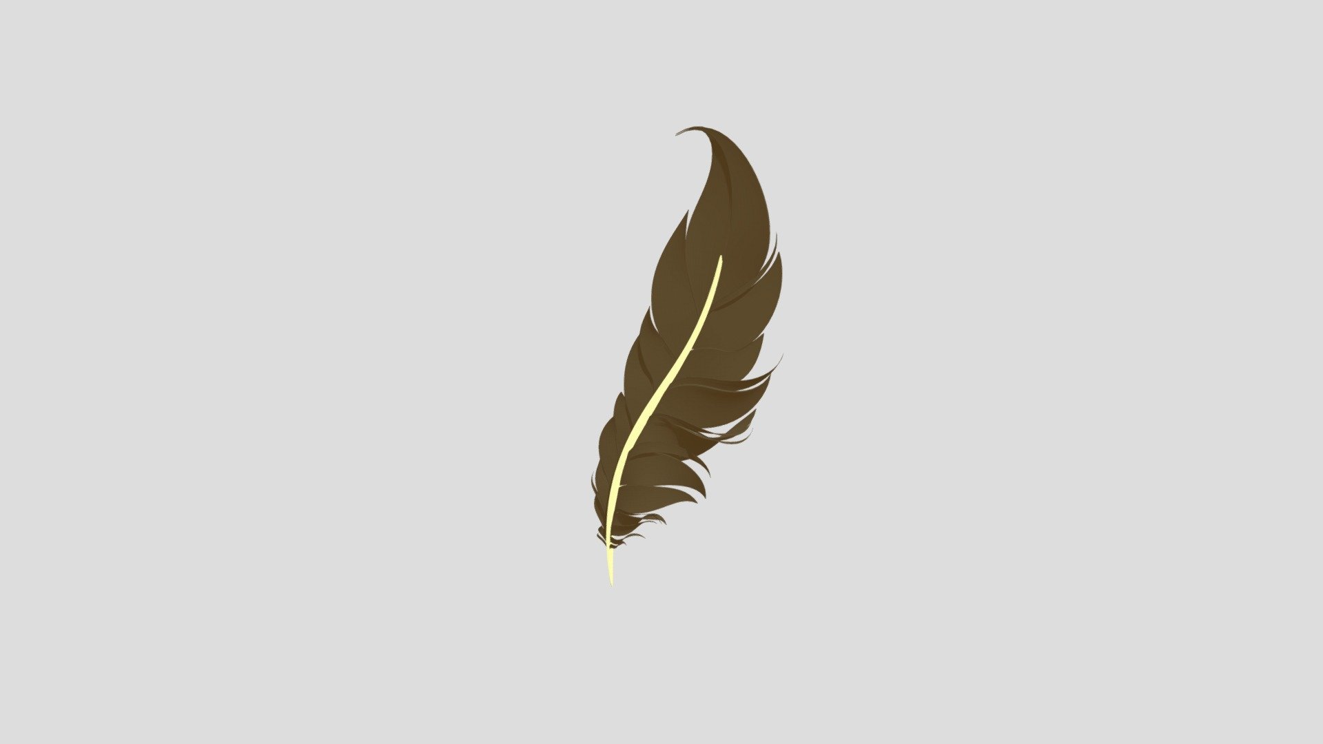 feather 3d model