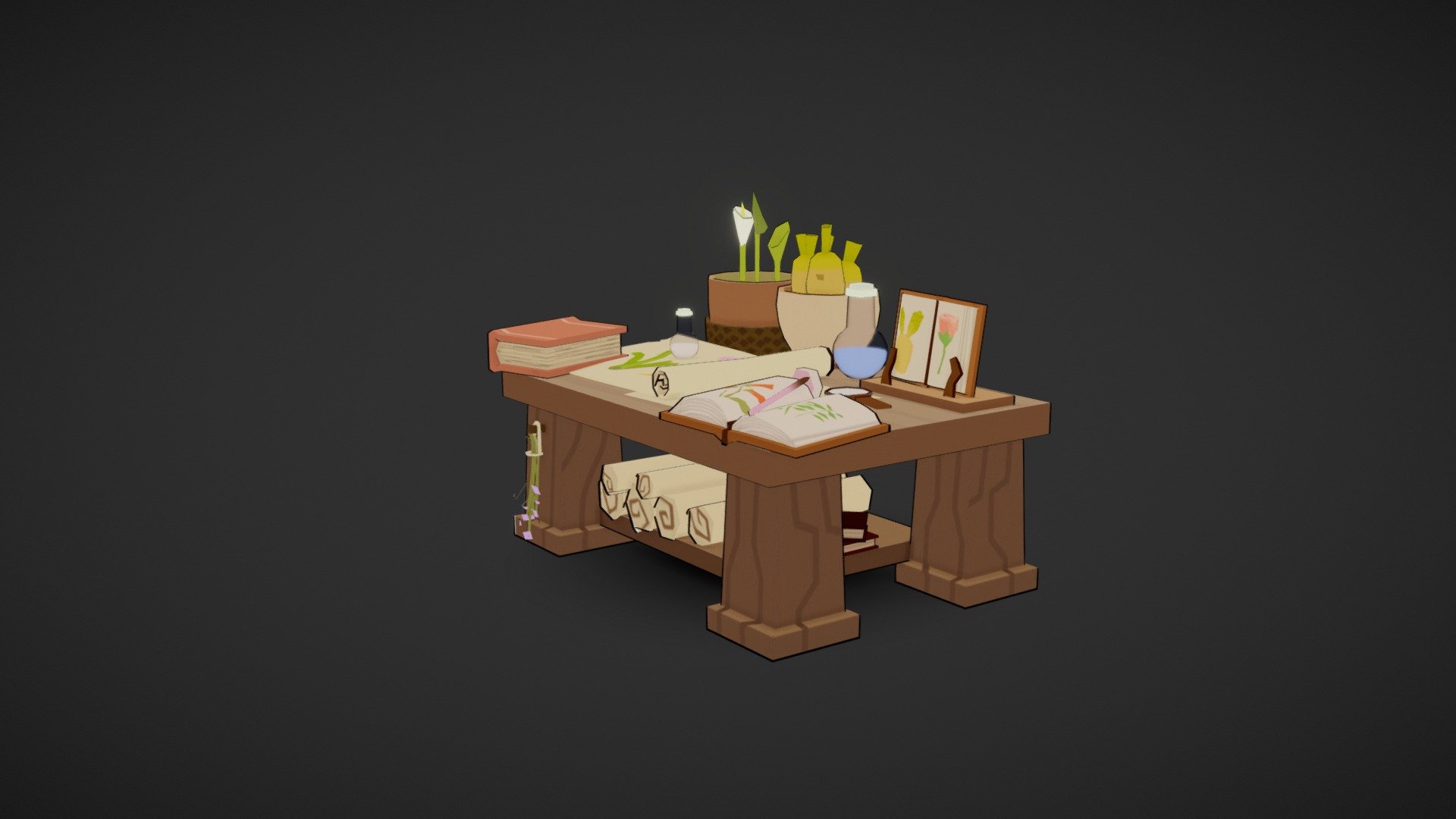 Fairy Desk 3d model