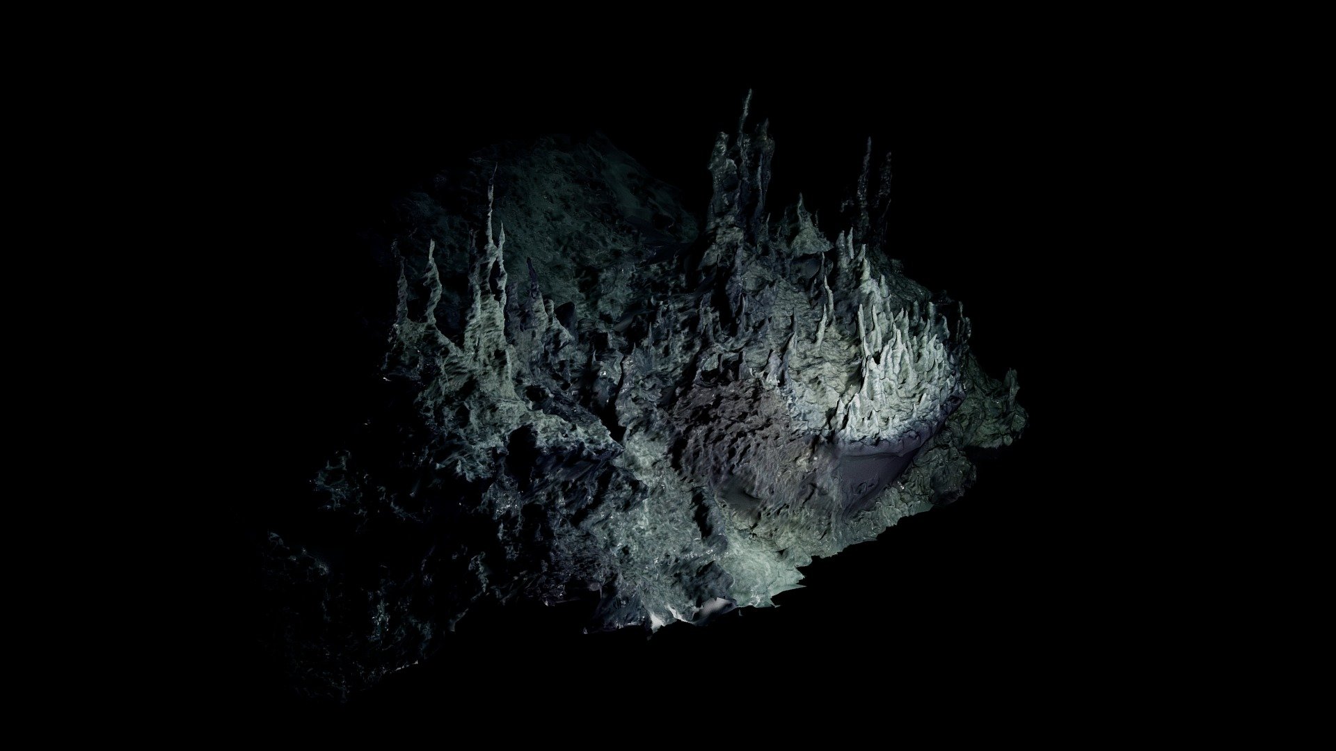 Low Poly Deep Sea Hydrothermal Vent #7 3d model