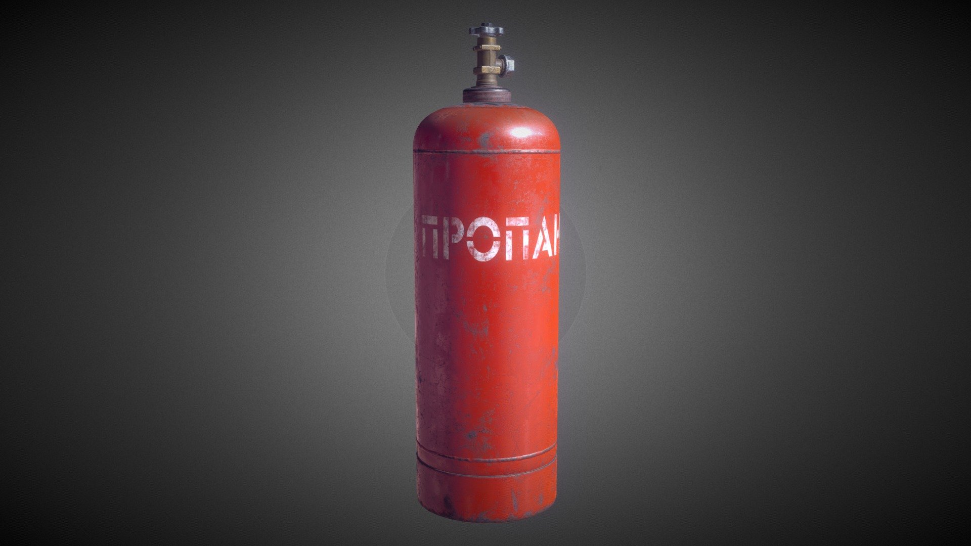 Gas cylinder 3d model