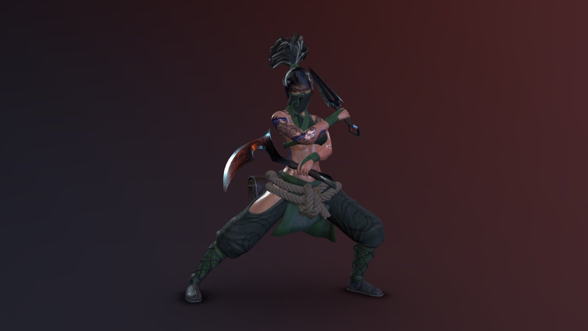 Akali Model 3d model