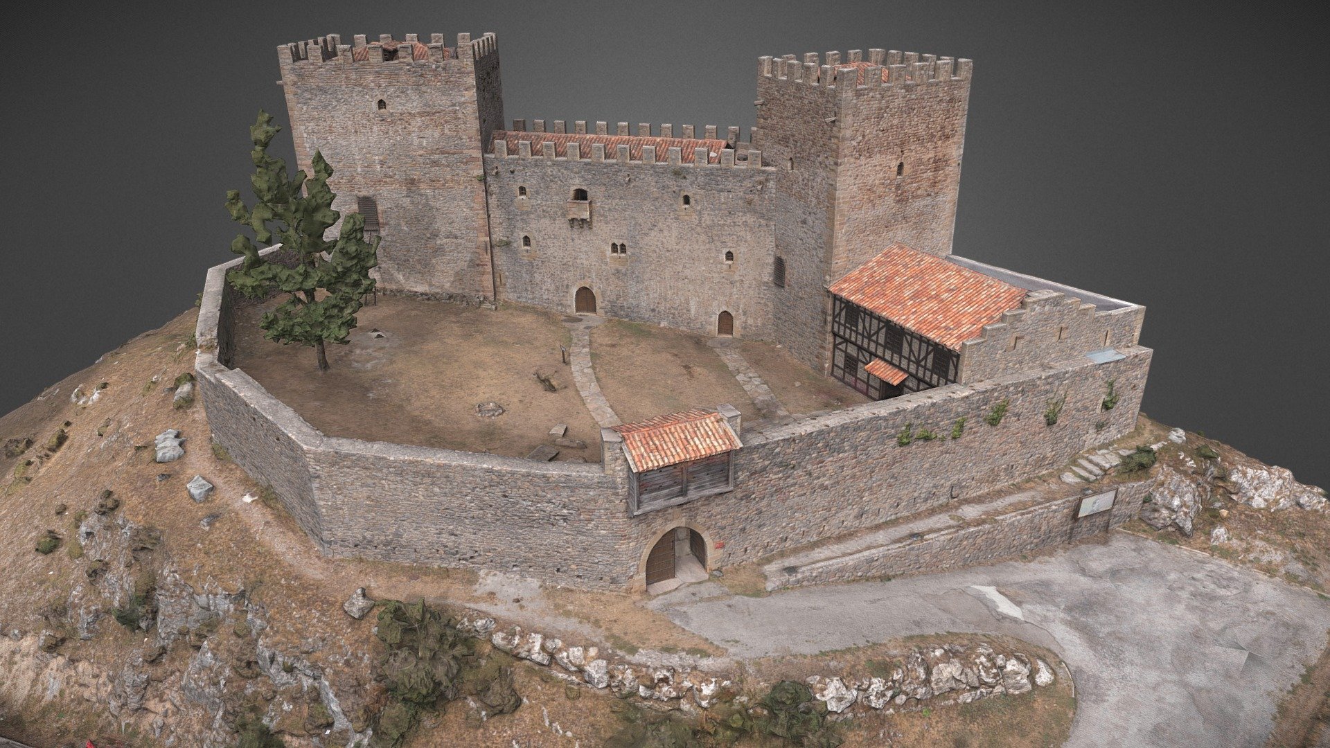 Argüeso Castle, XIII century, Spain 3d model