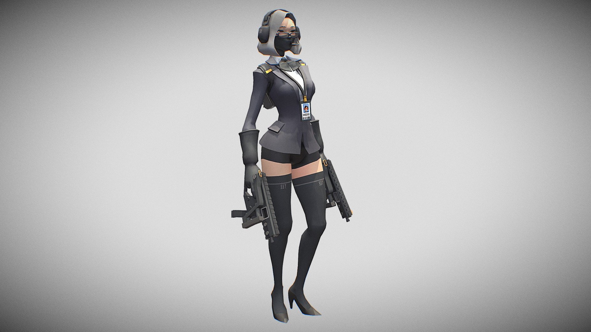 Agent_B 3d model