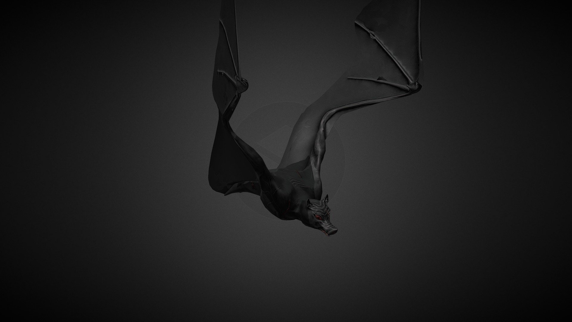 Bat animated character 3d model