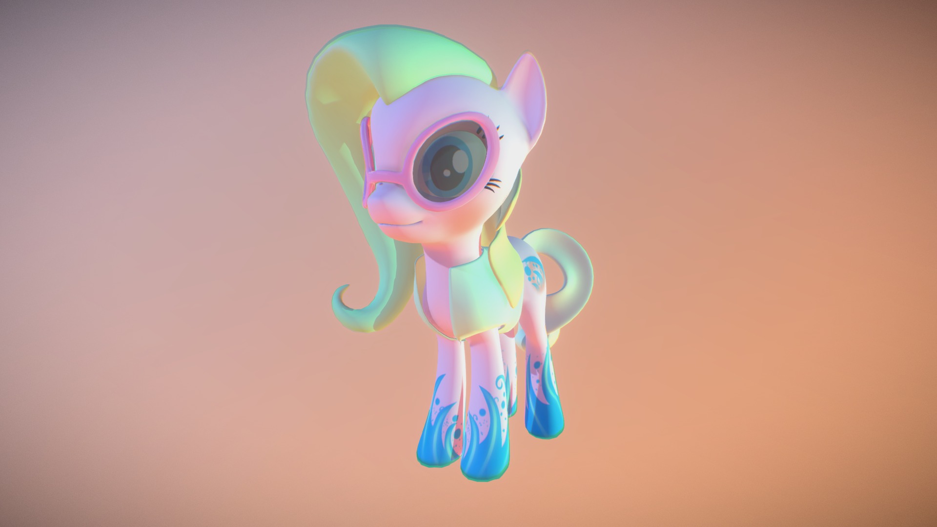 Wavy Pony 3d model