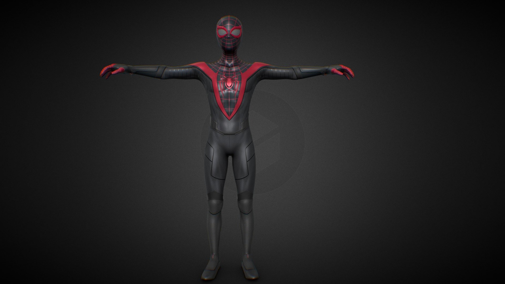 spiderman miles morales 3d model 3d model