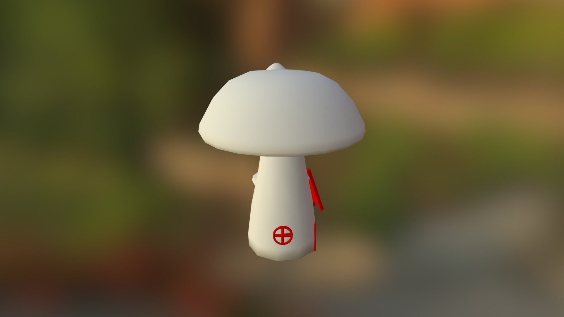 mushroom house 3d model