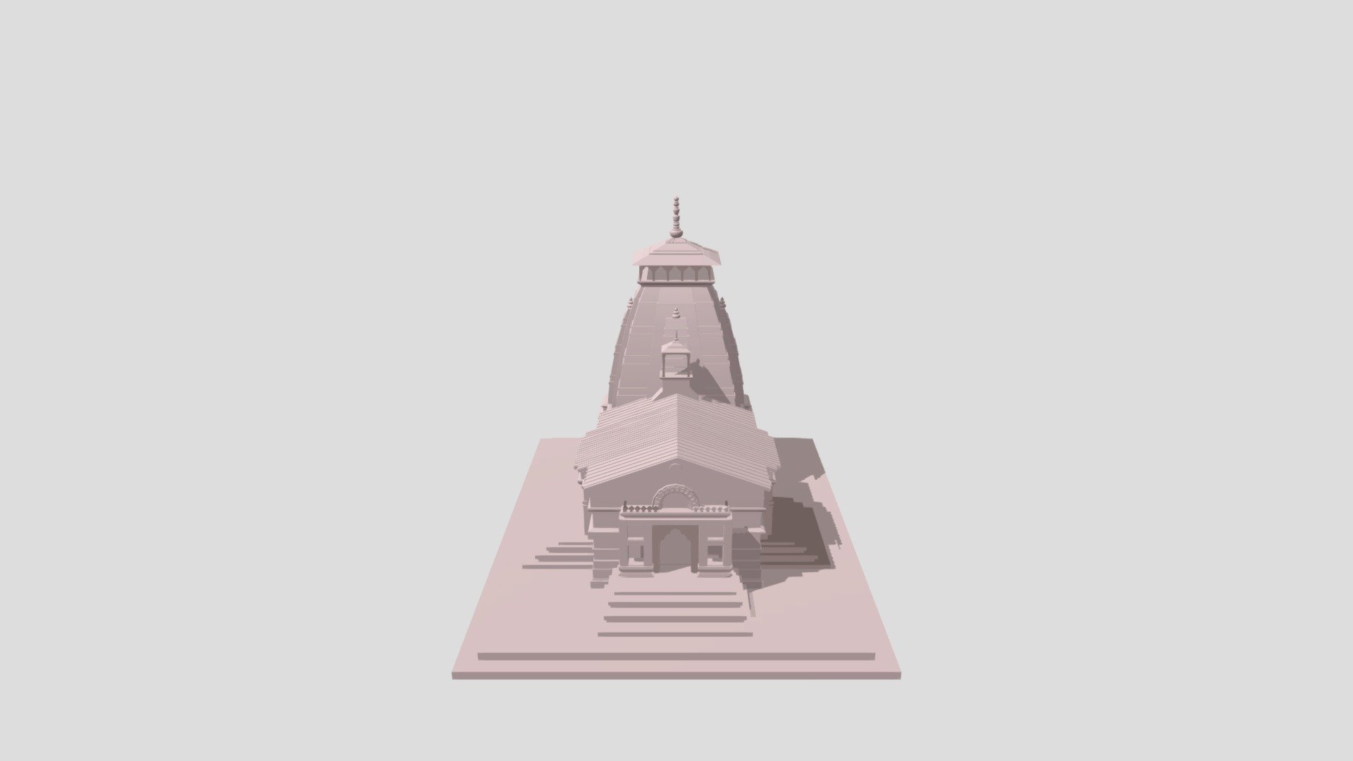 Kedarnath Temple 3d model