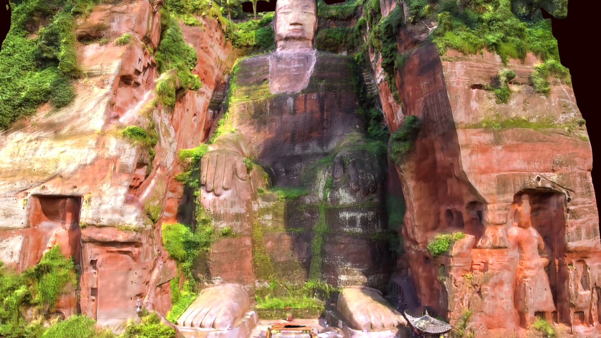 Leshan Giant Buddha 3d model