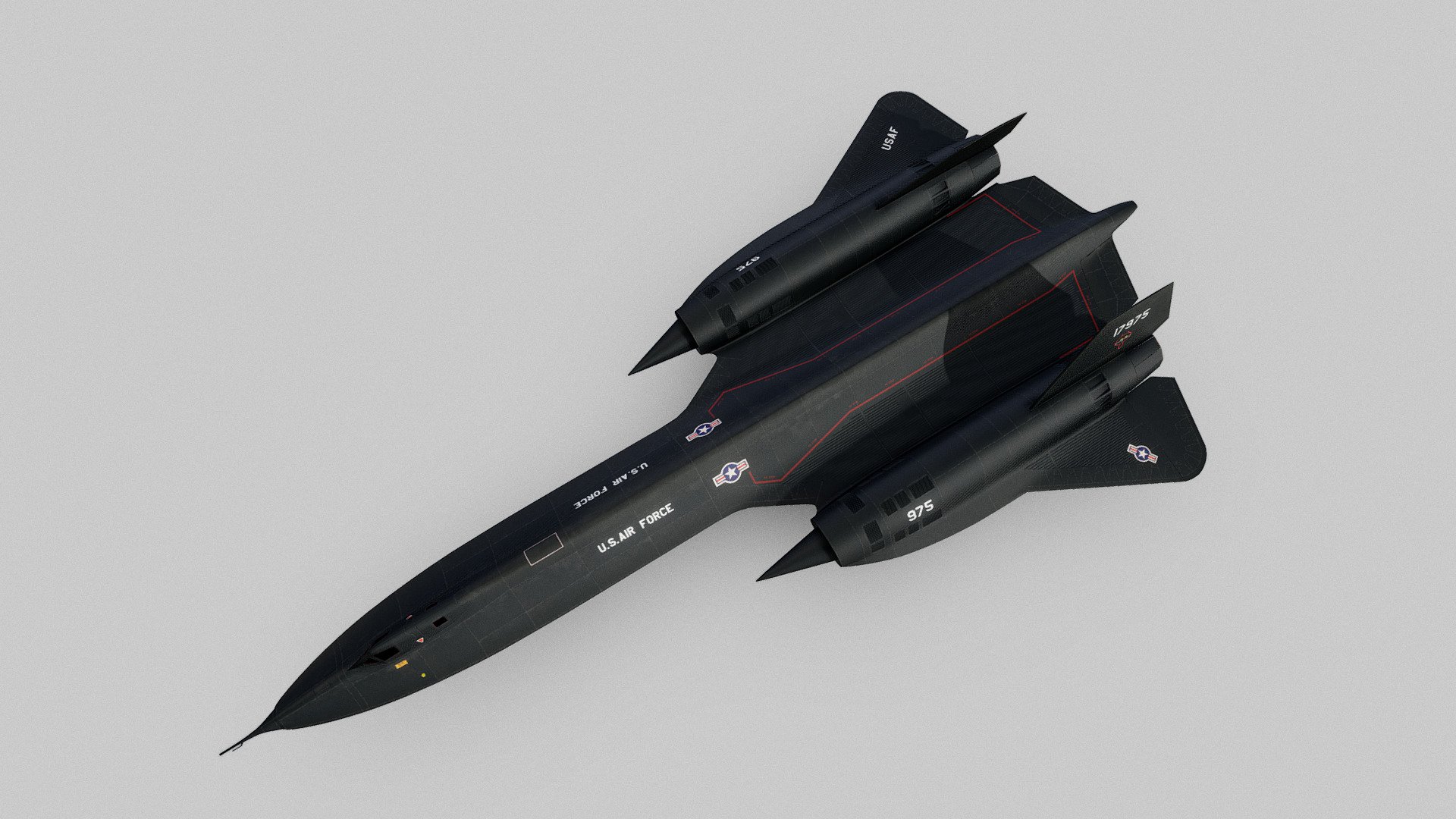 Lockheed SR-71 3d model