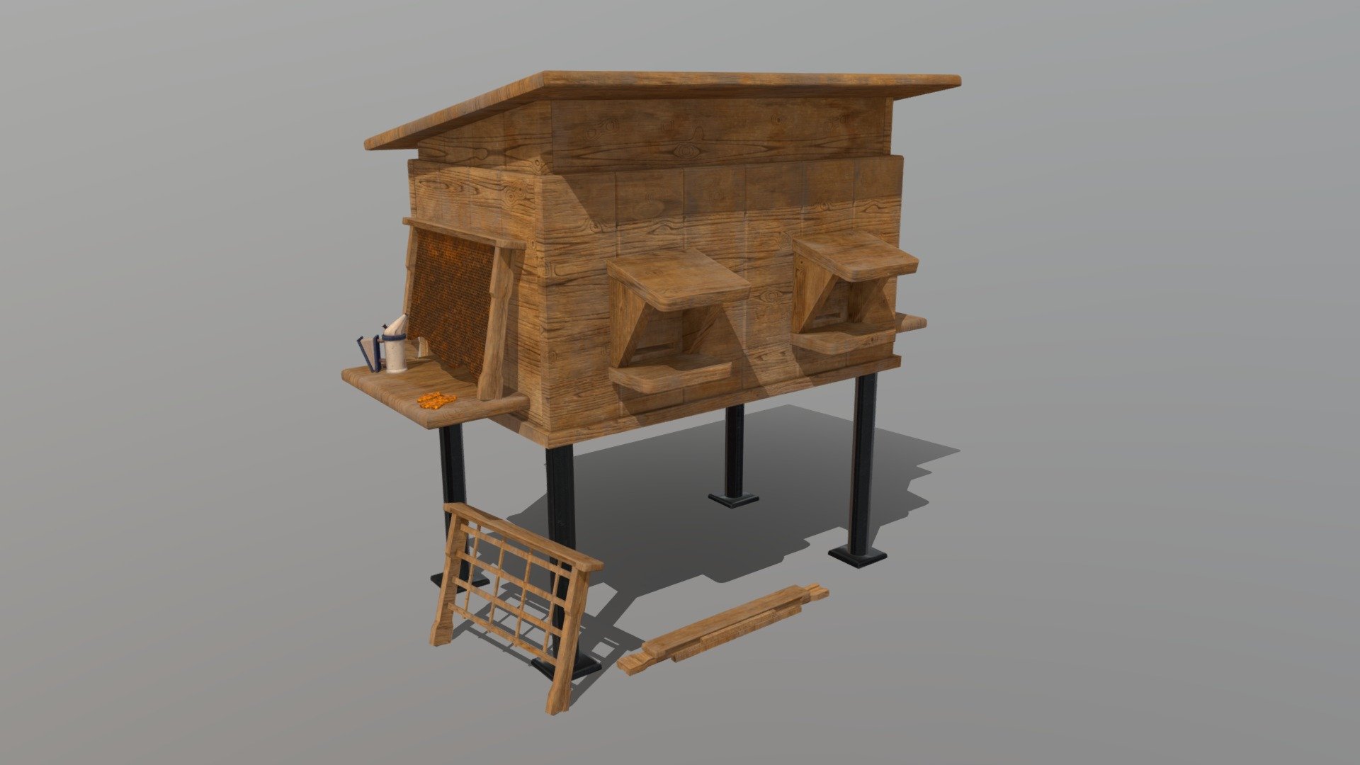 Beehive Set 3d model