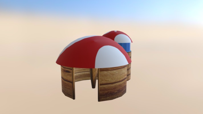 Mushroom House Lv1 3d model