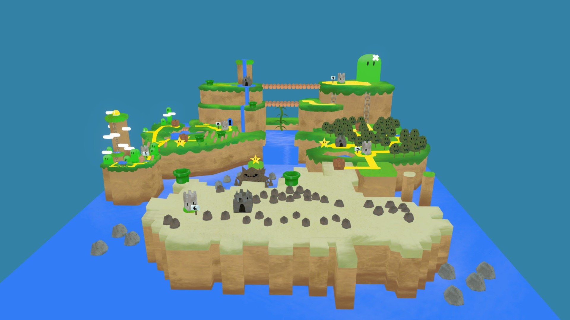 Super Mario World 3d model