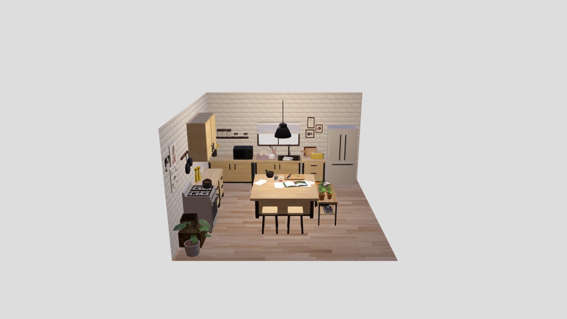 Kitchen Interior 3d model