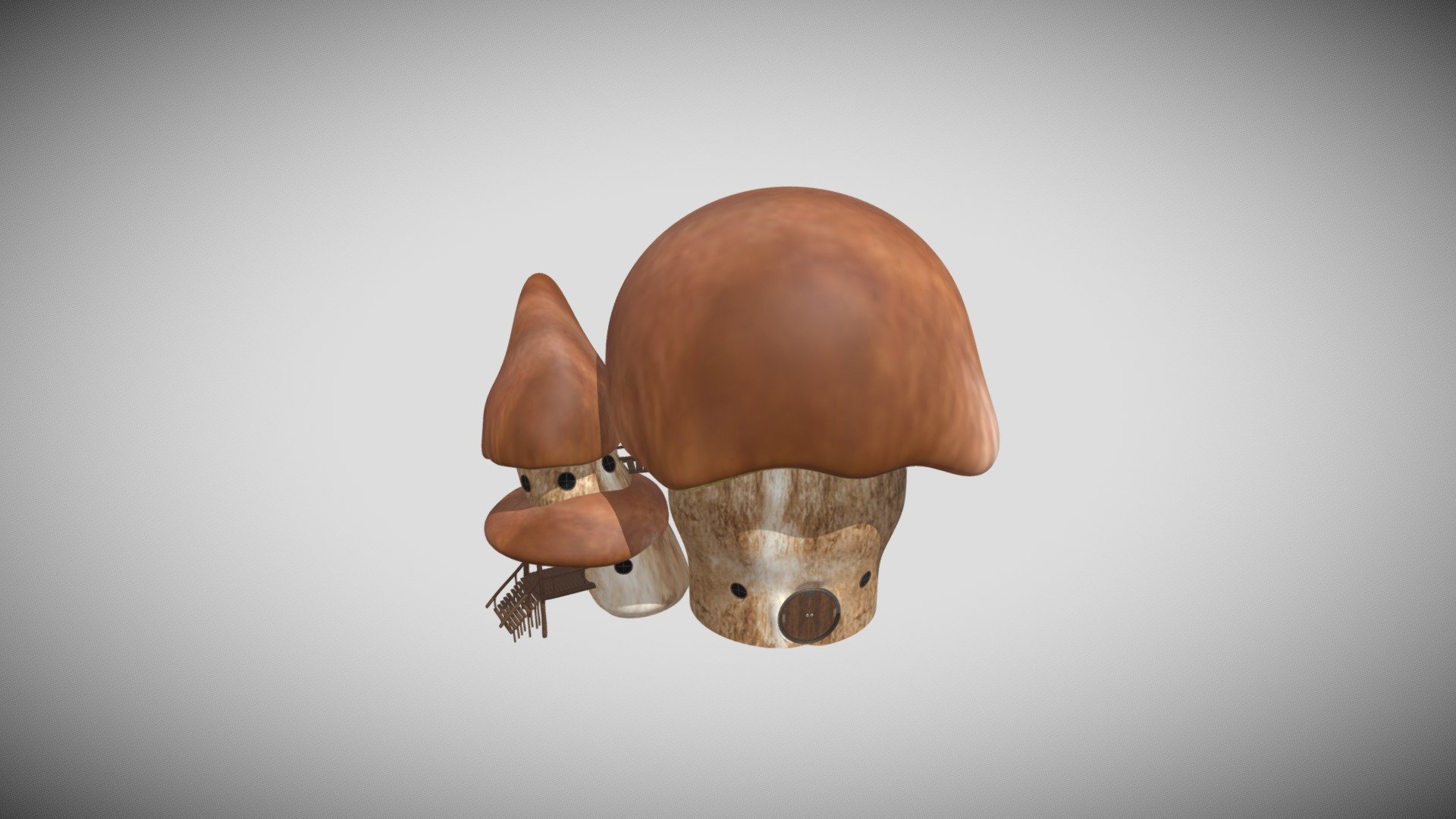 Mushroom house 3d model