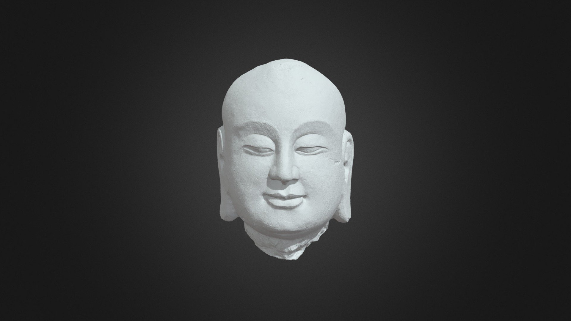 FSG-F1913-134 Disciple Ananda Head (no texture) 3d model