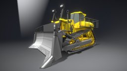 Low-Poly Bulldozer