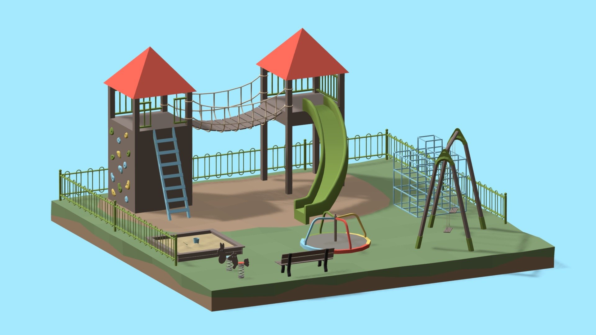 Playground 3d model