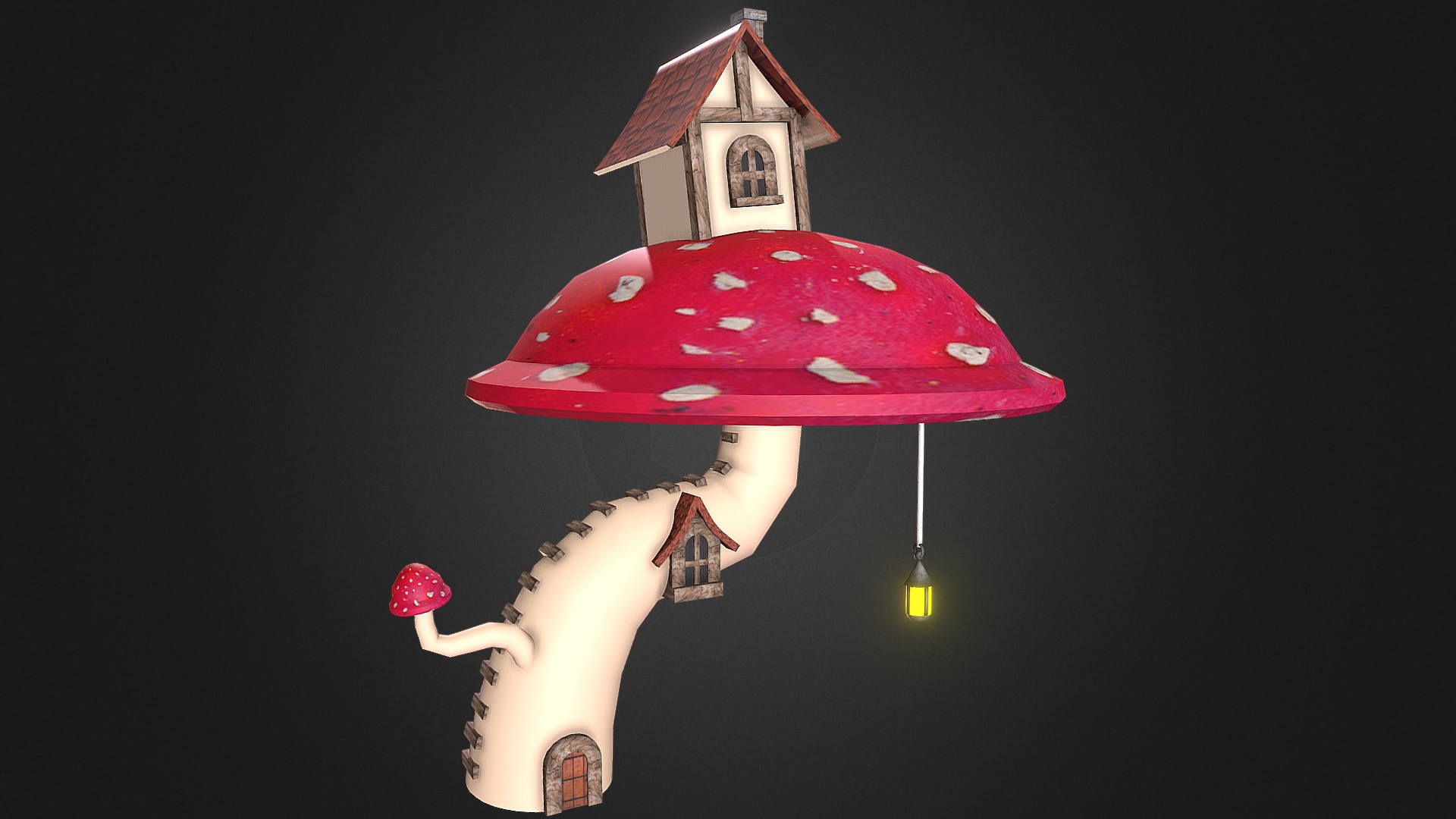 [2016] Mushroom House 3d model