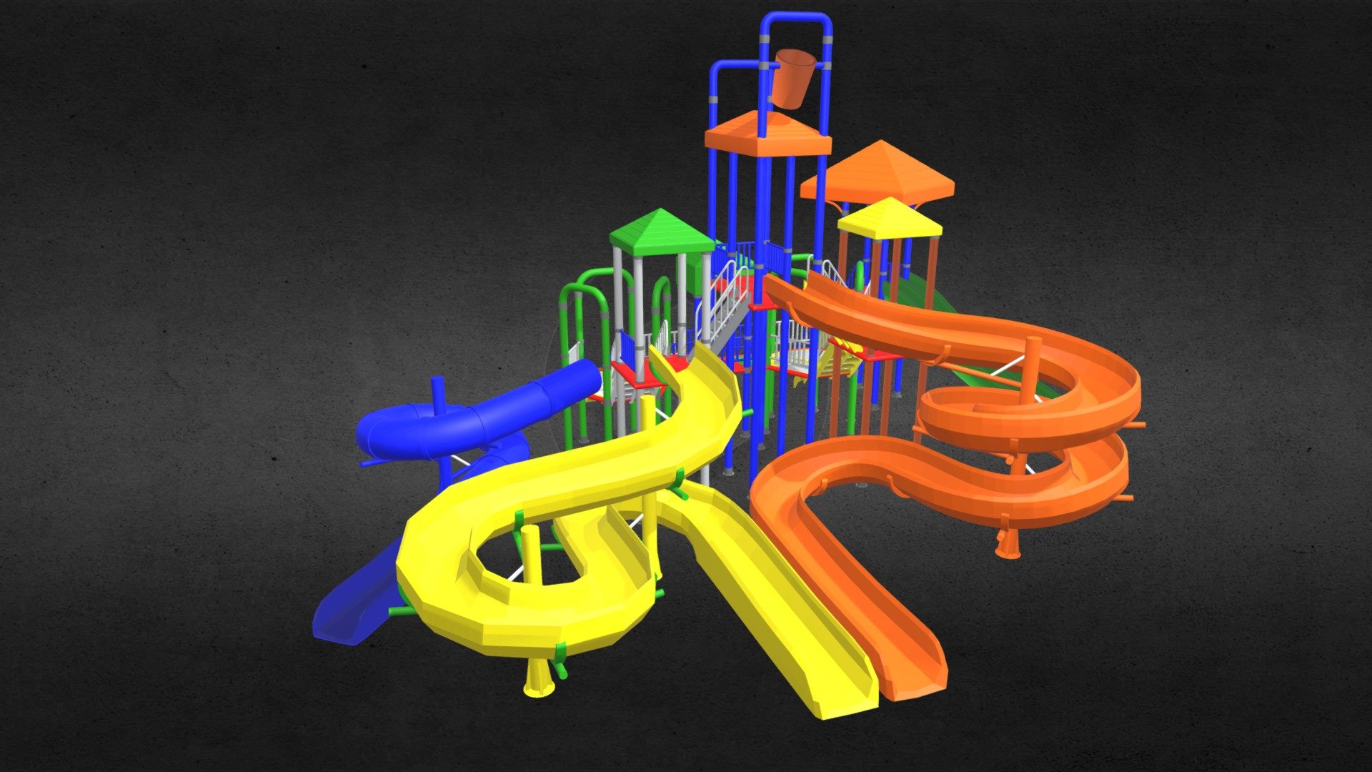 Big Toys Playground 3d model