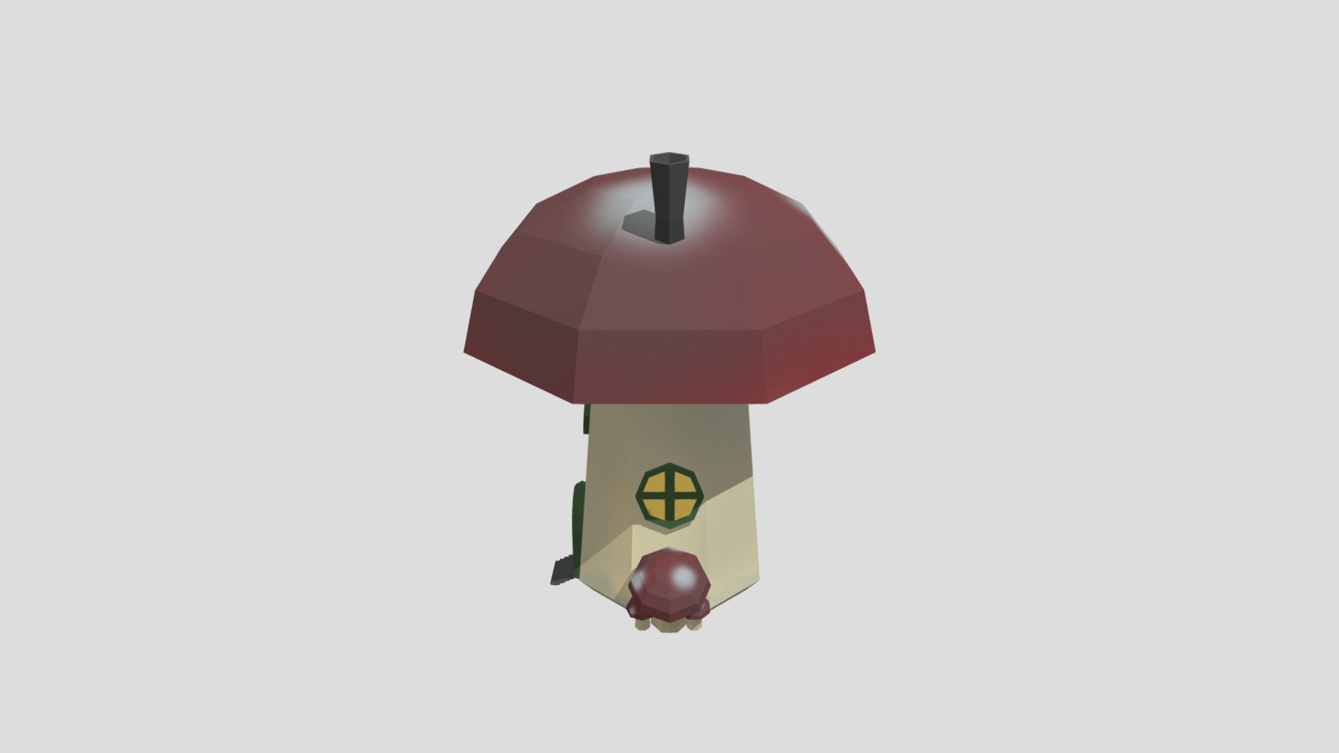 Mushroom House 3d model