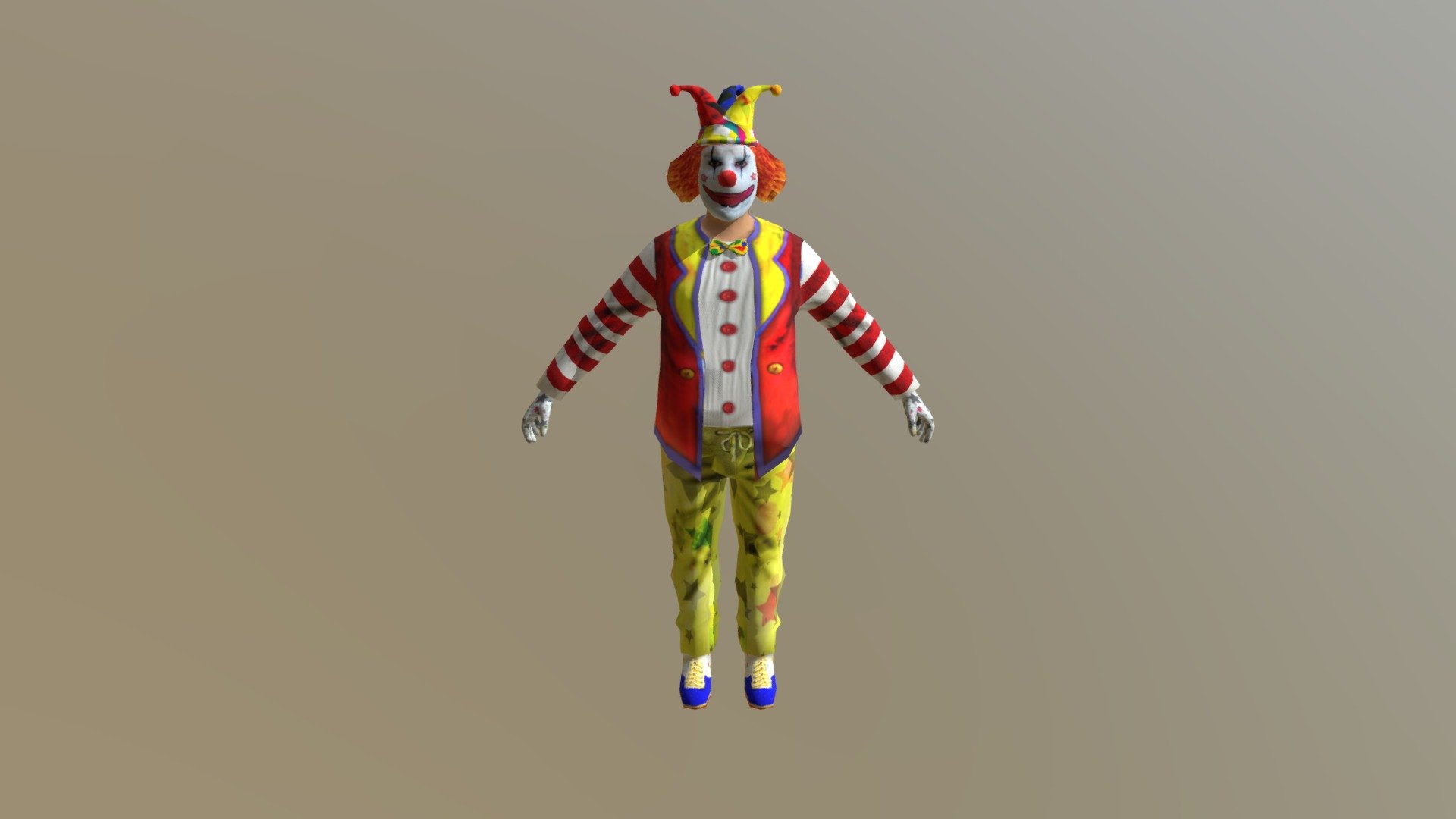 Clown Tex 3d model