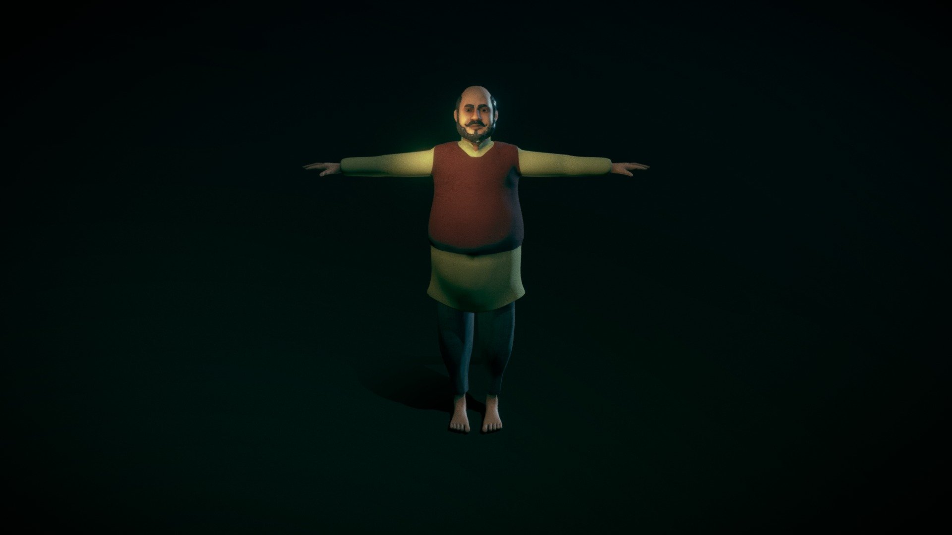 Zamindar (Landlord) 3d model