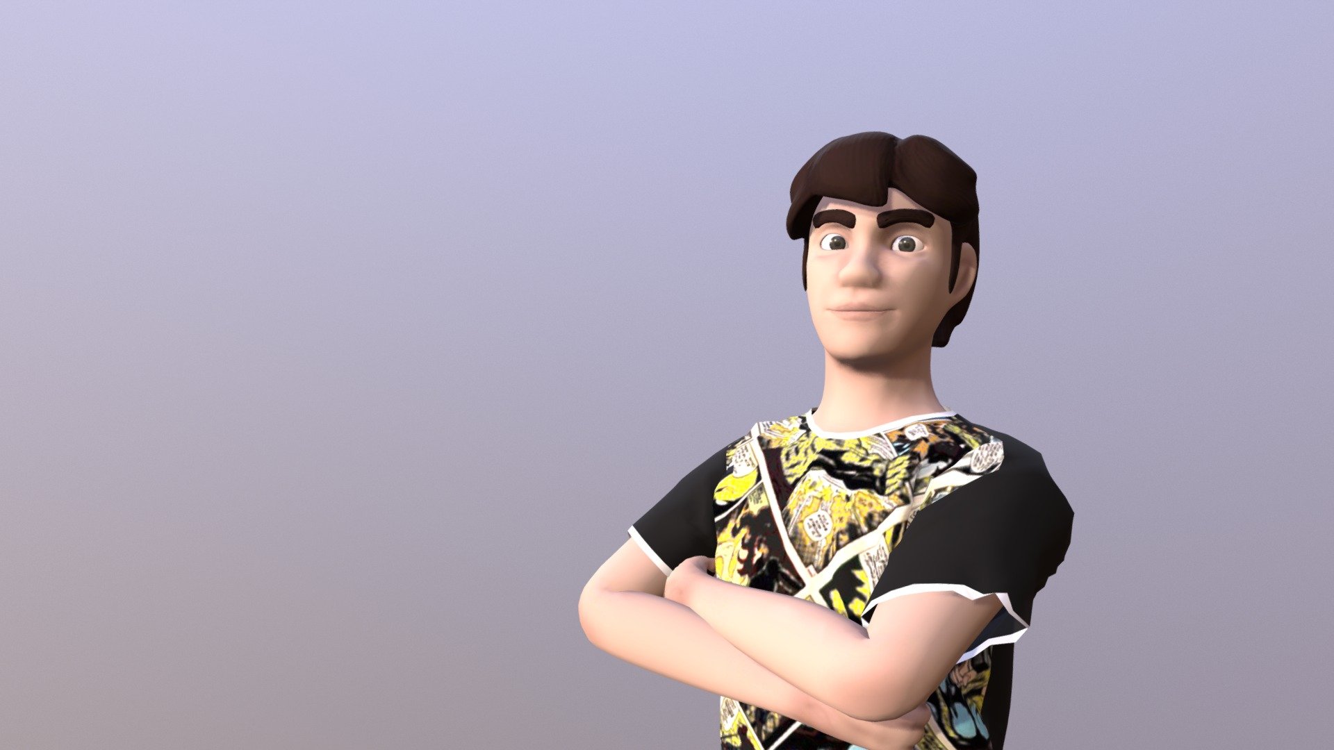 Geek Boy 3d model