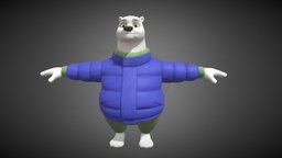 cartoon PolarBear Anthropomorpha